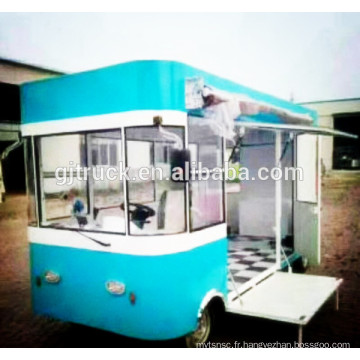 Chariot mobile populaire de nourriture de crêpe de nourriture rapide / fourgon / chariot / remorque à vendre / chariot de nourriture rapide / hot dog